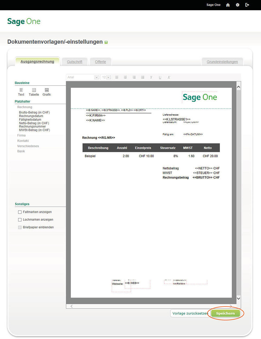 Sage One Logo Upload