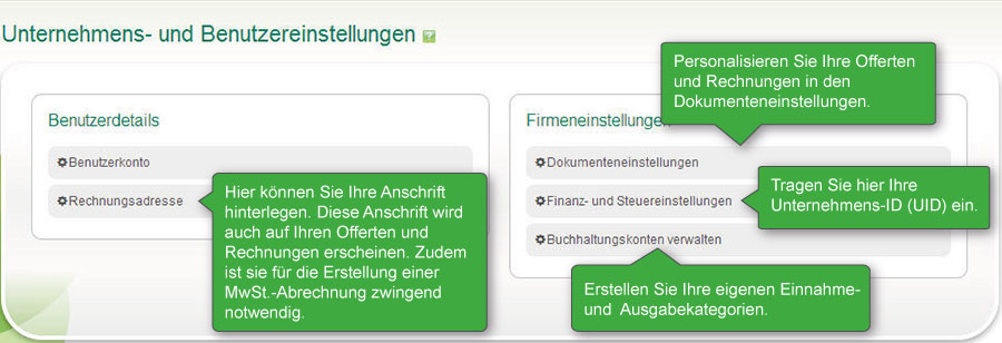 Schritt 2: Wichtige Einstellungen