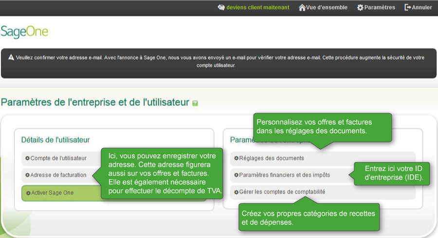 Step 2: Paramétrages importants